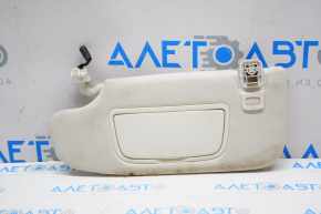 Left Ford Edge 15-24 gray sun visor with hook