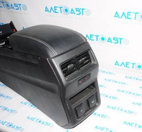 Central console with armrest for Ford Edge 15-19, black, complete