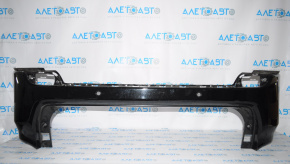 Bare rear bumper upper part Jeep Compass 17-21 for parking sensors, broken fasteners, black