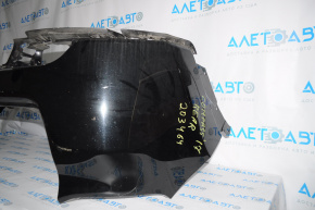 Bare rear bumper upper part Jeep Compass 17-21 for parking sensors, broken fasteners, black