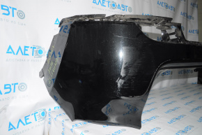 Bare rear bumper upper part Jeep Compass 17-21 for parking sensors, broken fasteners, black