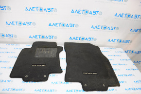 Set of floor mats Nissan Rogue 14-20 cloth black
