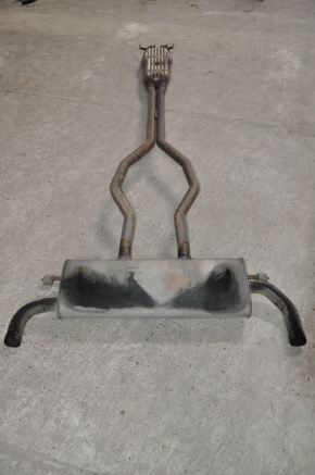 Muffler rear with barrel Ford Edge 15-18 2.7T AWD