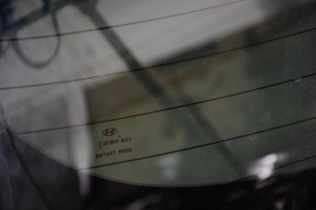 Rear glass of the trunk door Hyundai Santa FE Sport 13-14 tinted, scratches