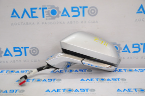Left side mirror complete Lincoln MKZ 13-16 14 pins, BSM, auto-dimming turn signal silver cracks
