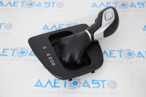 Gear Shift Knob with Shifter Cover Ford Transit Connect MK2 13-23 Leather Black