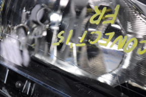 Headlight front right bare Ford Transit Connect MK2 13-25 broken fastener, chips and scratches, no plug