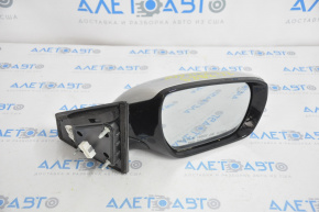 Side mirror right complete Hyundai Santa FE Sport 13-18 8 pins, BSM, turn signal, silver