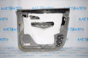 Door trim card front left Buick Encore 13-16 gray, swollen leather