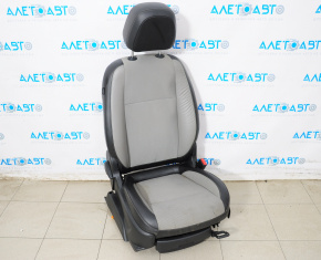 Passenger seat Buick Encore 13-16 without airbag, manual, cloth gray with leather insert