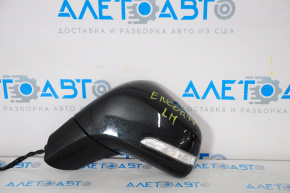 Left side mirror complete Buick Encore 13-16 8 pins, BSM, turn signal, heated, graphite