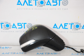Right side mirror complete Buick Encore 13-16 8 pins, BSM, turn signal, heated, graphite