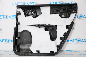 Door trim panel, rear left, Dodge Journey 11-19, black leather