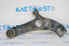 The lower front right control arm of a Hyundai Santa FE Sport 13-18 is missing a ball joint and has a torn silent block.