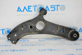 The lower front right control arm of a Hyundai Santa FE Sport 13-18 is missing a ball joint and has a torn silent block.