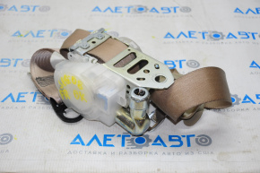 Passenger seat belt Toyota Sequoia 08-09 beige dirty