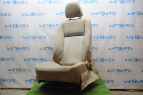 Passenger seat Toyota Camry v50 12-14 USA without airbag, mechanical, beige cloth, dry cleanable
