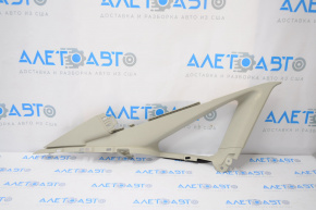 Rear window pillar trim left Ford Fiesta 11-19 gray, plastic turned white