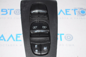 Front left window lift control Nissan Maxima A36 16-23 black with chrome, 2 auto, with black trim, chrome trim