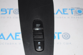 Front right window lift control Nissan Maxima A36 16-23 black with chrome, with overlay, chrome trim