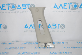 Center pillar trim upper belt left Nissan Maxima A36 16-23 crack, gray