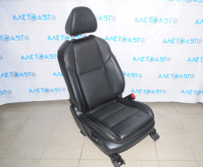 Passenger seat Nissan Maxima A36 16-17 with airbag, electric, leather black, dent on leather