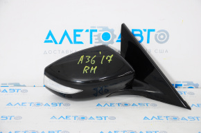 Side mirror right complete Nissan Maxima A36 16-23 6 pins, turn signal, heated, black