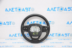 Naked steering wheel for Jeep Cherokee KL 14-20, black leather, with lower trim