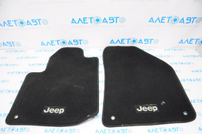 Set of floor mats for Jeep Cherokee KL 14-15 cloth black