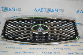 Radiator grill grill Infiniti QX60 16-20 rest, with emblem, with camera