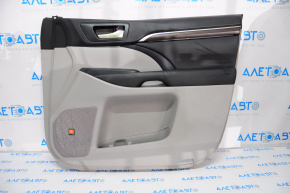Door trim card front right Toyota Highlander 14-16 under JBL gray