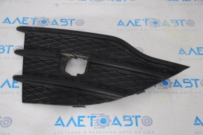 Front bumper grille right Ford Escape MK3 13-16 prerest matte, broken latches
