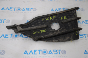 Front bumper grille right Ford Escape MK3 13-16 prerest matte, broken latches