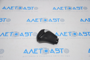 Gear knob Toyota Highlander 14-19 leather black, gray insert