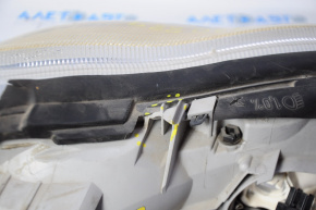 Headlight front left Mercedes W220 bare, halogen, for polishing, broken fastener, broken housing