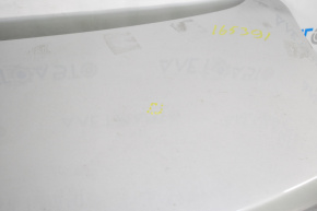 Trunk lid Infiniti Q50 14-17 silver K23, torn near the fastenings of the molding of the butt