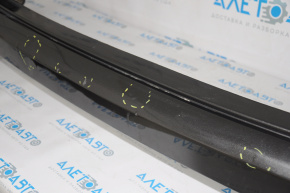 Rear bumper bare upper part Jeep Compass 17-20 broken fasteners in the middle, dents