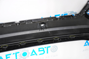 Bare rear bumper upper part Jeep Compass 17-21 for parking sensors, broken fasteners, black