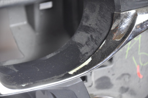 Torpedo front panel without AIRBAG Toyota Avalon 13-18 black, scratches, chrome center is worn out, fastener is broken