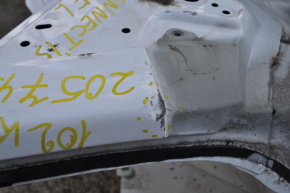 Front left quarter Ford Transit Connect MK2 13-18 white, bent side member, dents