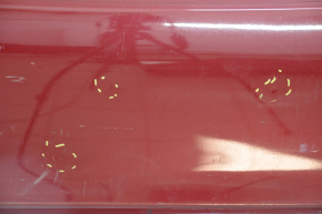 Bare rear bumper Lexus ES300h 13-15 for parking sensors, red, small bumps