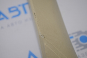 Trunk door trim right Lexus RX350 RX450h 10-15 beige dented scratches
