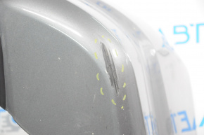 Bare rear bumper Nissan Versa 15-18 usa rest graphite, scratches, non-standard holes