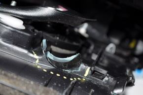 Torpedo front panel without AIRBAG Toyota Rav4 13-15 black scratches broken fastener