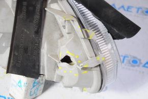 Headlight front left Mercedes W220 bare, halogen, for polishing, broken fastener, broken housing