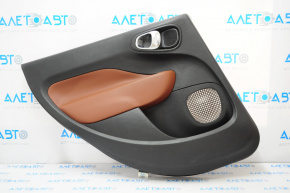 Door trim card rear left Fiat 500L 14-17 black with brown insert, scratches