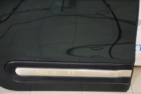 Door trim lower rear right Fiat 500L 14-16 with chrome, black