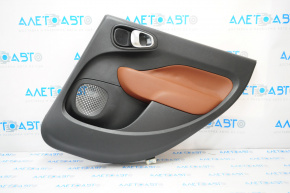 Door trim card rear right Fiat 500L 14-17 black with brown insert