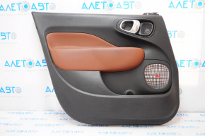 Door trim card front left Fiat 500L 14-16 black with brown insert, beats