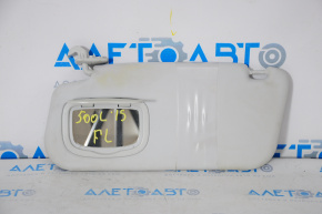 Left visor Fiat 500L 14-19 gray
